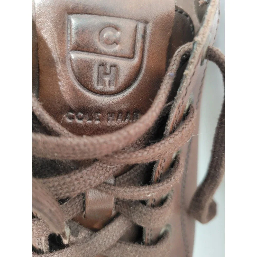 Cole Haan Men's Leather Vartan Sport Ox Sneakers  Size 11.5 M Brown